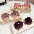 Kenbo Eyewear 2021 Rimless Designer Sunglasses Irregular Luxury Sunglasses for Women Oversized Gradient Sunglasses