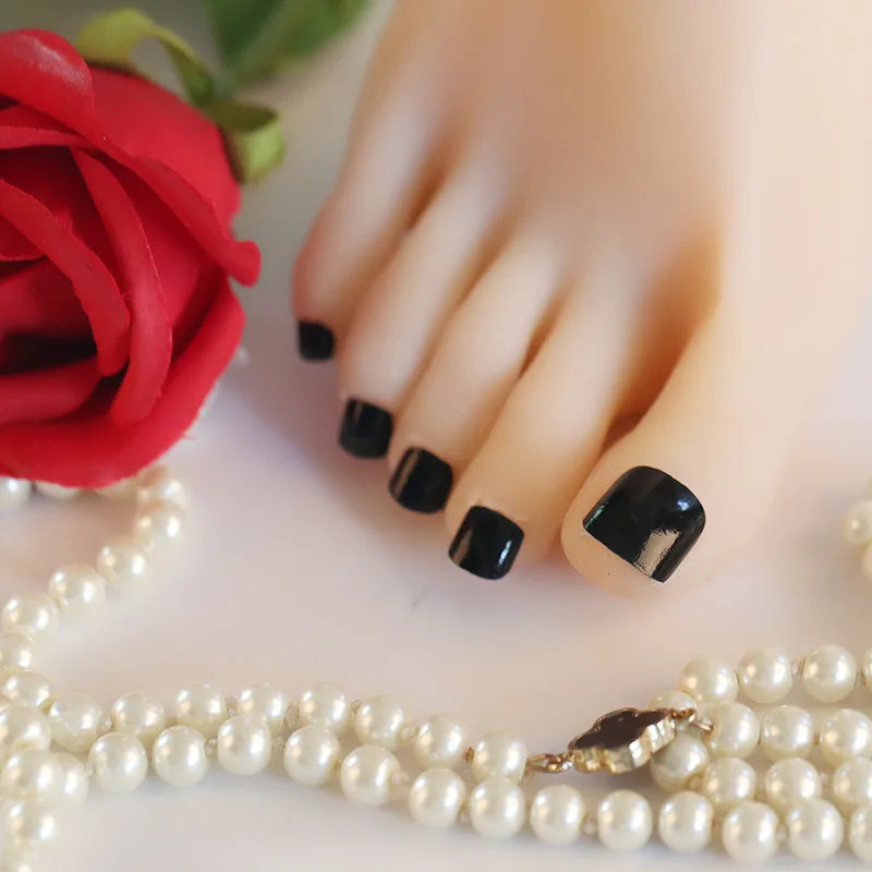 Traditional Solid Color Pattern Toenail Stickers