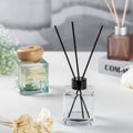 Home Empty Unique Color Wholesale Luxury square Reed Diffuser Bottle with Wood Lid