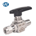 HAL-LOK QFYT-04-N6 316 Stainless Steel Trunnion Ball Valve Manual Gas 2-Way Male to Tube Connection up 3000PSI 1-Year Warranty