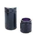 Hot Selling UV Glass Jar 100ml 150ml 200ml 250ml 500G Customised Violet Storage Container with Black Plastic Screw Cap