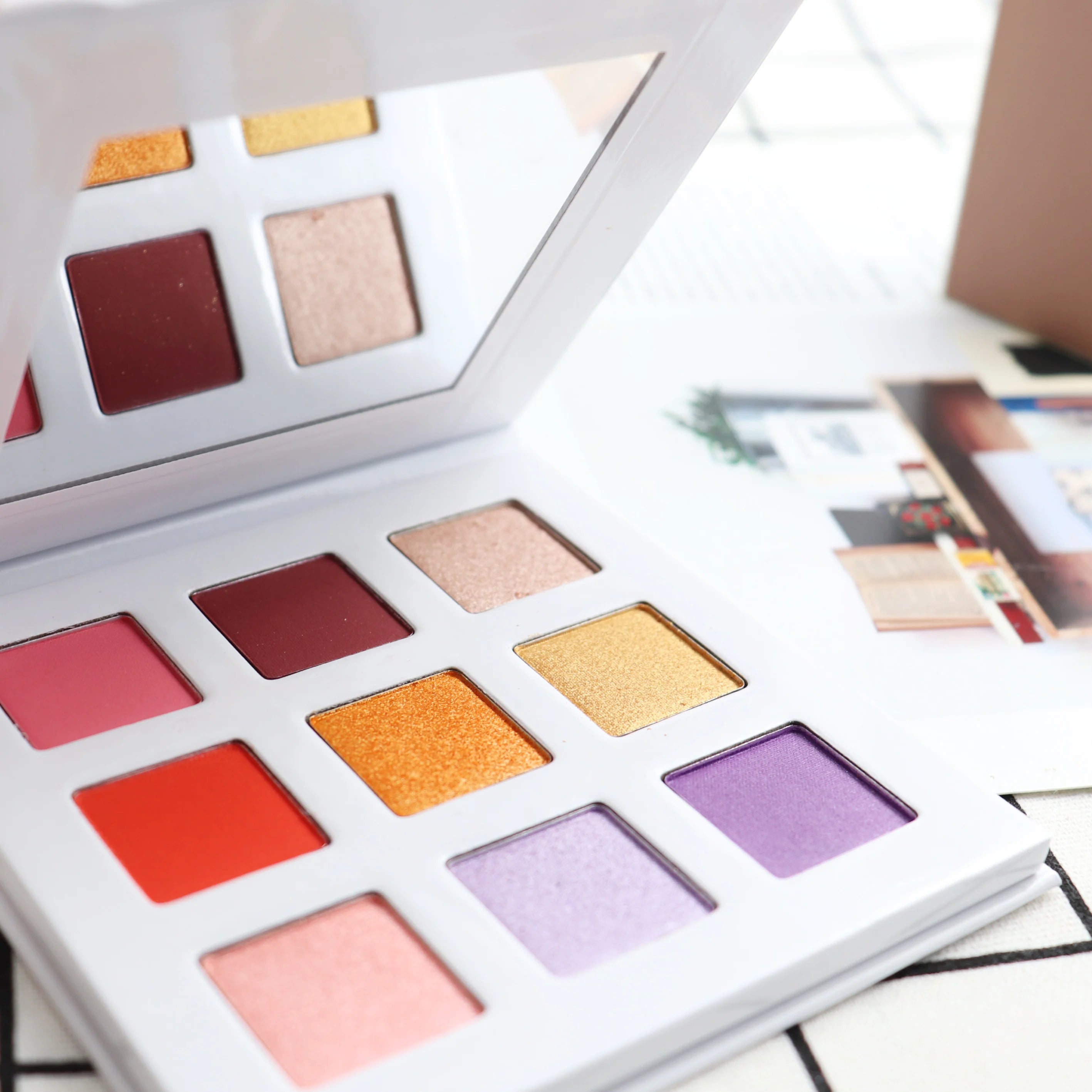 Makeup Palette Eyeshadow Custom 9 Color Square Eyeshadow Palette Packaging