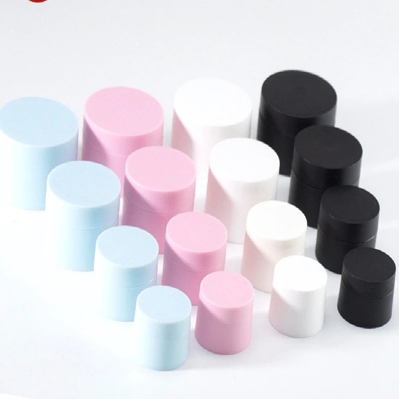 Custom Logo Matte Frosted Press Type Eye Cream Jar Various Sizes (30g 50g 15g 20g) Plastic PP Base Cosmetic Jar