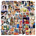 50Pcs One Piece Pirate Anime Cartoon Sticker for Children Promotion Gift Notebook Bottle Luggage Laptop Stickers Anime