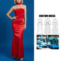 Brand Customization Luxury Women's Strapless Long Mermaid Evening Dress Soft Comfortable Shawl for Celebrity Birthday Parties