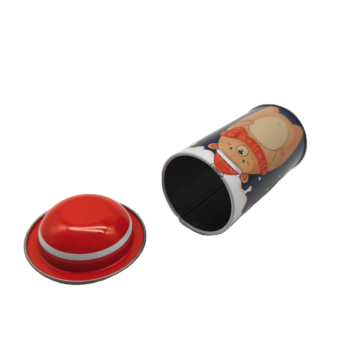 Printed Tinplate Food Tin Can with Recycled Materials for Christmas Candy Lollipop Children's Gifts-Customizable Size & Color