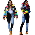 _ Camo Print Winter Jacket Women Festival Warm Parka Down Bubble Coat Top Warm Thick Parka Couple Wear Crop Puffer Jacket 4XL