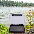 HISTAR High Quality Wholesale Clear Slit Foam Single Sided Plastic Fishing Tackle Box Waterproof Fly Fishing Gear Lake River Stream