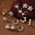 Natural Shell Pearl Stainless Steel Silver Jewelry Women WaterProof Fashion Designer No Fading Stainless Steel Studs Earrings
