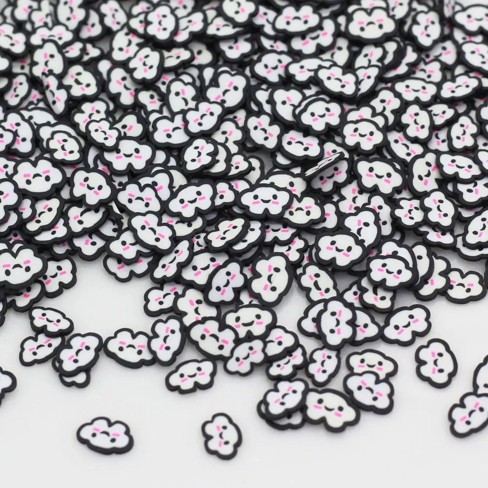 Slime Topping Filling Polymer Clay Sprinkles Lovely Cloud Shape Confetti for Crafts Making DIY Confetti Cloud