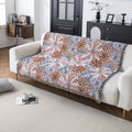 New Style Jacquard Tapestry Cotton Table Cloth Floral Woven Blanket for Custom Sofa Covering Elegant Flower Series Design