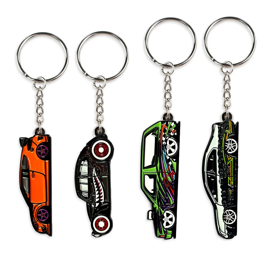 Make Your Own logo Car Key Ring Car Shape Key Chain New Style Fashion Metal Keychain for Men and Women