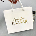 Cheap White Luxury Ribbon Handles Clothing Jewelry Gift Packaging Custom Printed Shopping Paper Bags With Your Own Logo