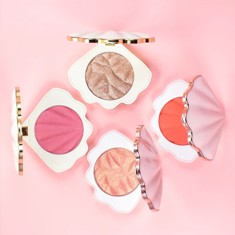 Vegan Blush Private Label Highlighter Blush Makeup Glitter Blush Custom logo