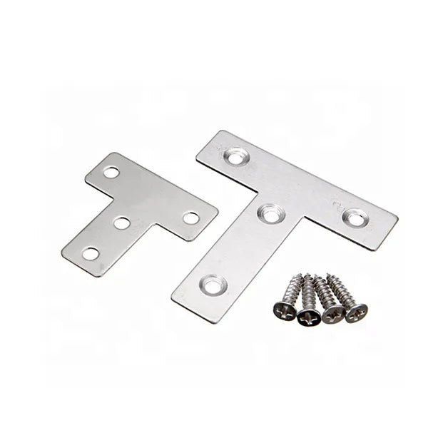 OEM Manufacturer Custom Stamping Steel Flat Corner Bracket for Furniture