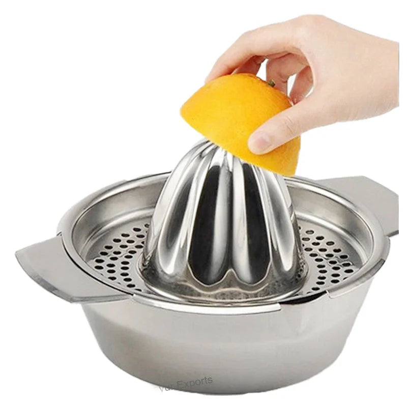 Large Capacity Manual Juicer 304 Stainless Steel Safe Rotary Lemon & Orange Press Tool for Household for Fruit & Vegetables