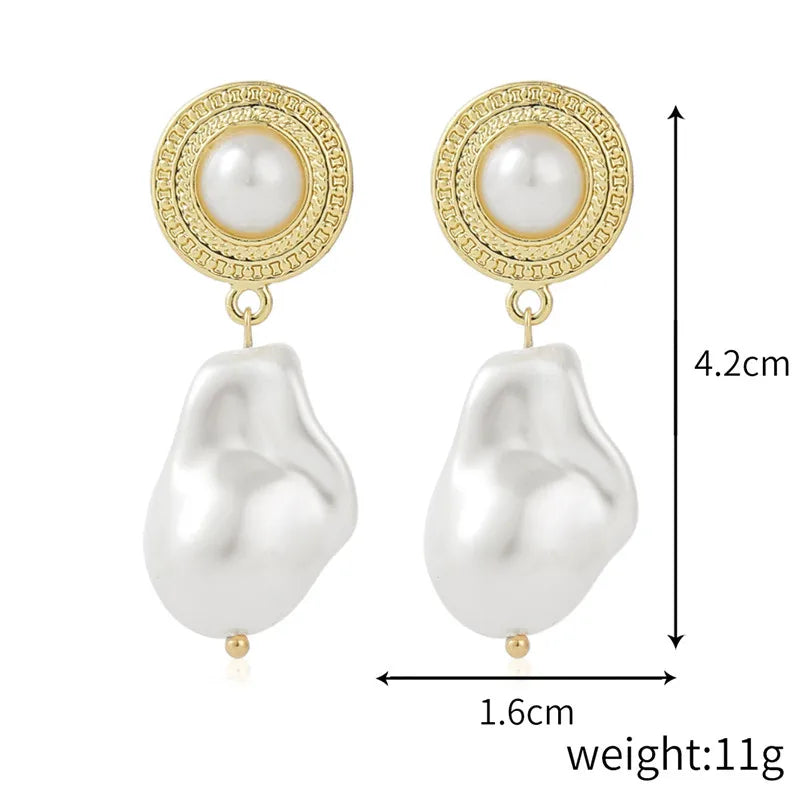 Hot Sale Women Earring Baroque Style Pearls Earrings