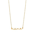 Fashion Dainty Minimalist Gold Silver Plated Stainless Steel Letter Mom Mama Necklace Jewelry Mother's Day Gift