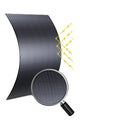 2pcs 240W Outdoor Flexible Monocrystalline Solar Panel WIth Pre-drilled Holes for RVs Roofs Caravans Trailers Boats Tents