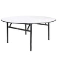 Cheap Lightweight Fireproof Treated Metal Folding Leg Plywood and PVC Banquet Table Plastic Tables for Hotels and Restaurants