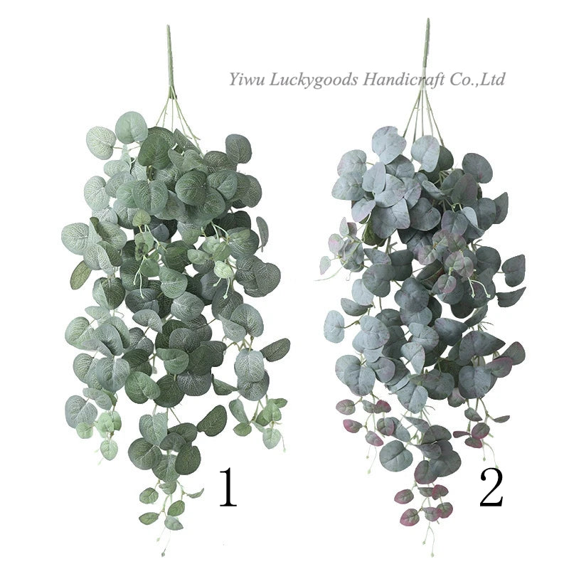 ZW220019 LUCKYGOODS 75cm Hanging Super Realistic Artificial Plant Flower bunch Leaves for Indoor Home Decoration