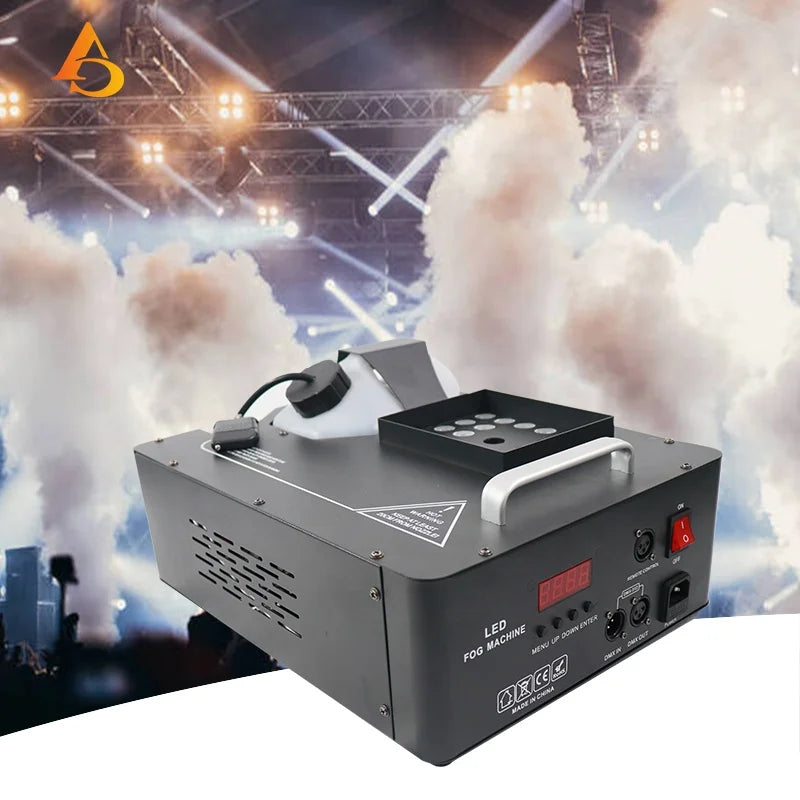 AICPOSE 1500w Fog Machine 1200w Rgb Led air Column Smoke Fog Machine Stage Light for Wedding Party