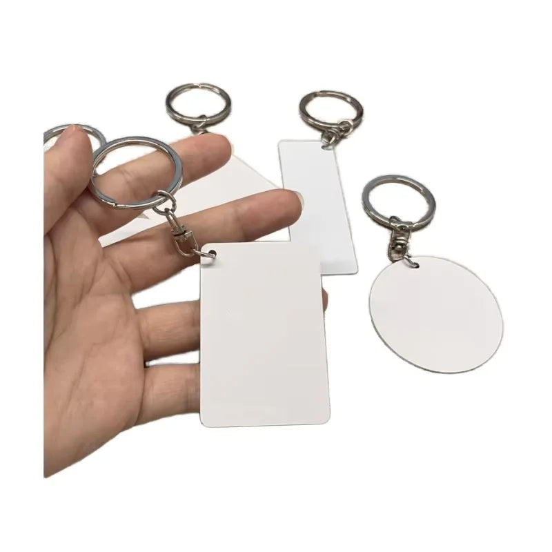 Customized Vintage Fashion Metal Tag Key Chain Irregular Shape Waterproof Pet Photo Picture Tag DIY Logo Blank Metal Hanging Tag