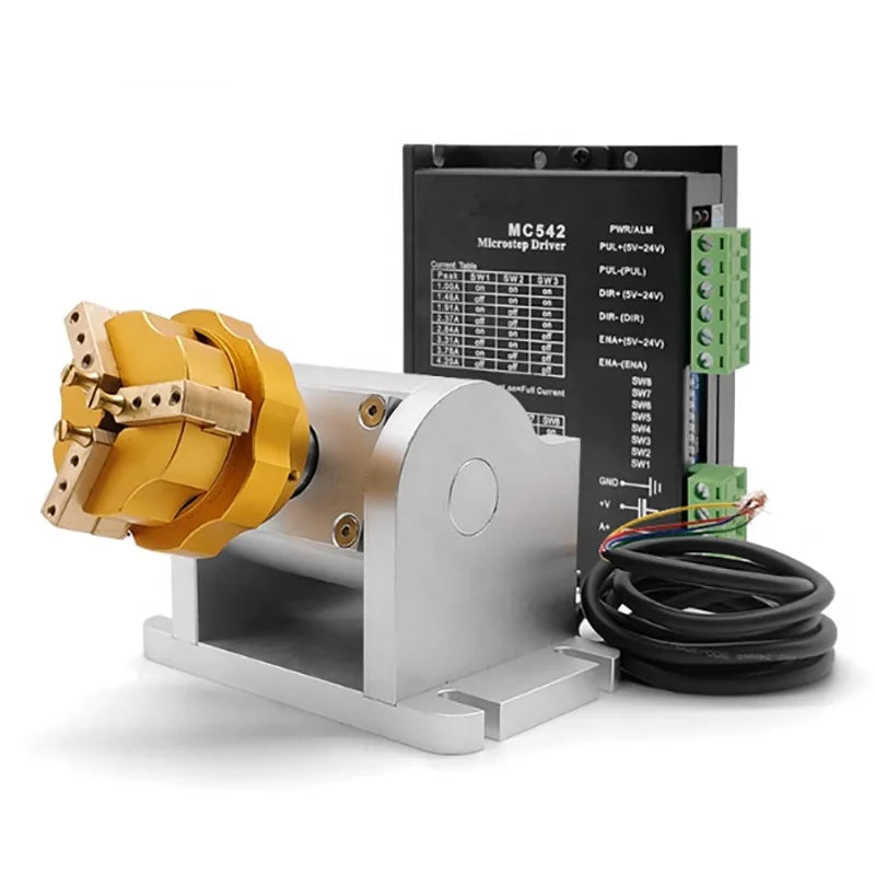 Laser Marking Machine Rotary Table Marking Ring Jewelry Rotary Precision Fixture Tooling Laser Engraving Machine Rotary Shaft