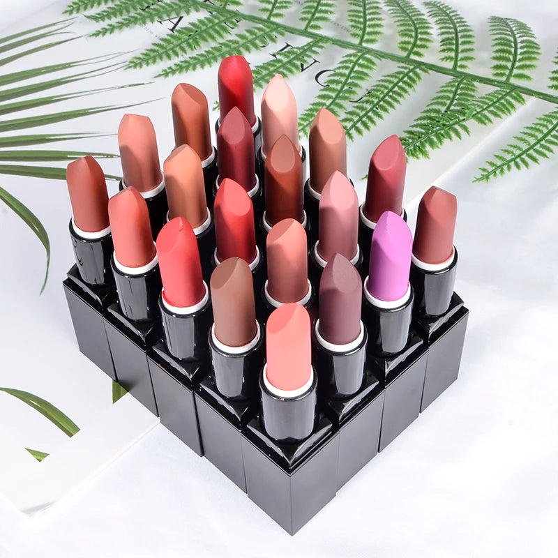 20 Colors Long Lasting Waterproof Private Label Matte Vegan Lipstick