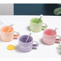 Ceramics Colorful Wool Coffee Mug With Handle Cute Cups Home Office Drinkware Mugs Couple Birthday Gifts Breakfast Cup
