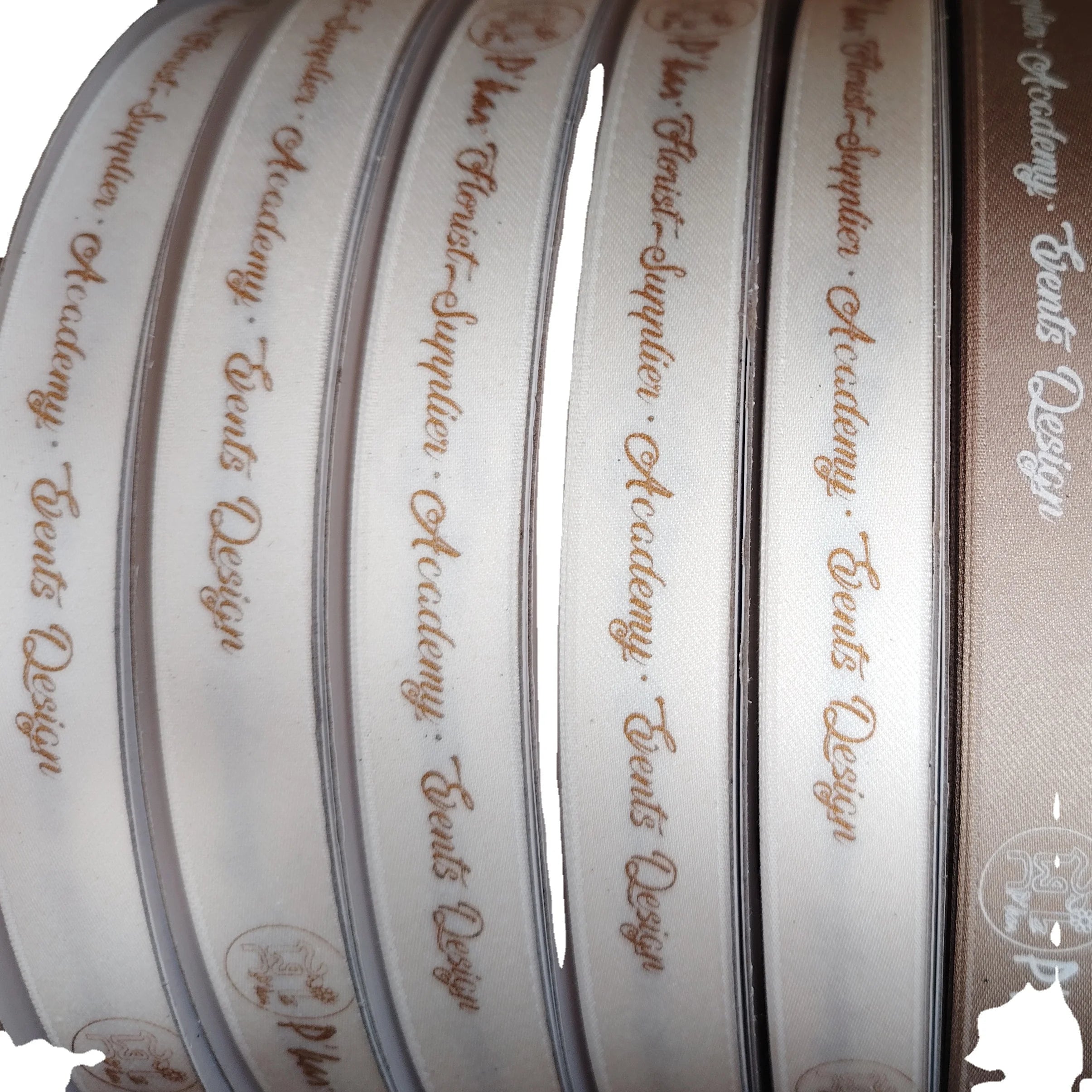 Gift Printing 100% Polyester Satin Ribbon Roll High Tenacity Custom Logo Factory Wholesale