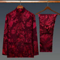 Traditional Chinese Men's Shirt for Chinese New Year Stand Collar Kung Fu Clothes Tang Suit Style Hanfu Blouse Ropa De Hombre