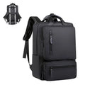 Business Anti-Theft Laptop Backpack Waterproof Oxford with Geometric Pattern Lining Material Polyester Zipper Closure