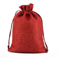 Custom Drawstring Burlap Linen Makeup Bags Packaging Custom Logo Jute Drawstring Bags Packaging Pouches Jewelry