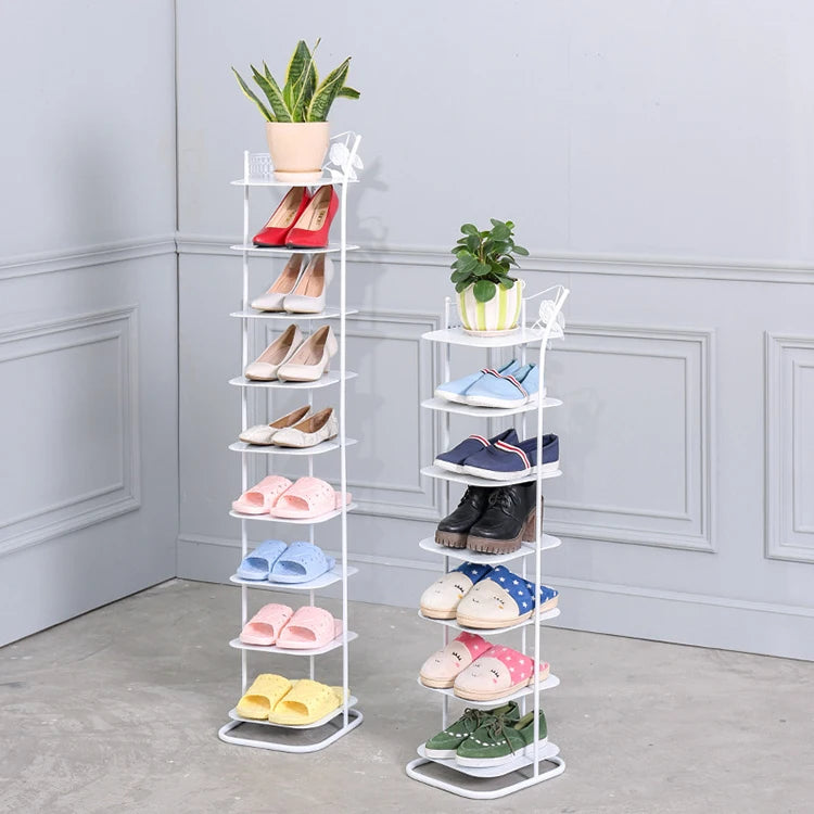 Professional Modern Unique Furniture Corner Stand Display 10 Tier Shoes Rack 10 Tier Shoes Shelf
