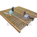 Geshifeng Natural Bamboo Wood Bamboo Mat for Bird Pigeon Bamboo Net Floor Mat Front the Cage