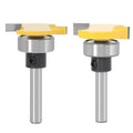 6mm 1/4 Inch Shank Tungsten Carbide 2T Slot Grooving Woodworking Router Bits with Bottom Bearing Wood Mill Cutter