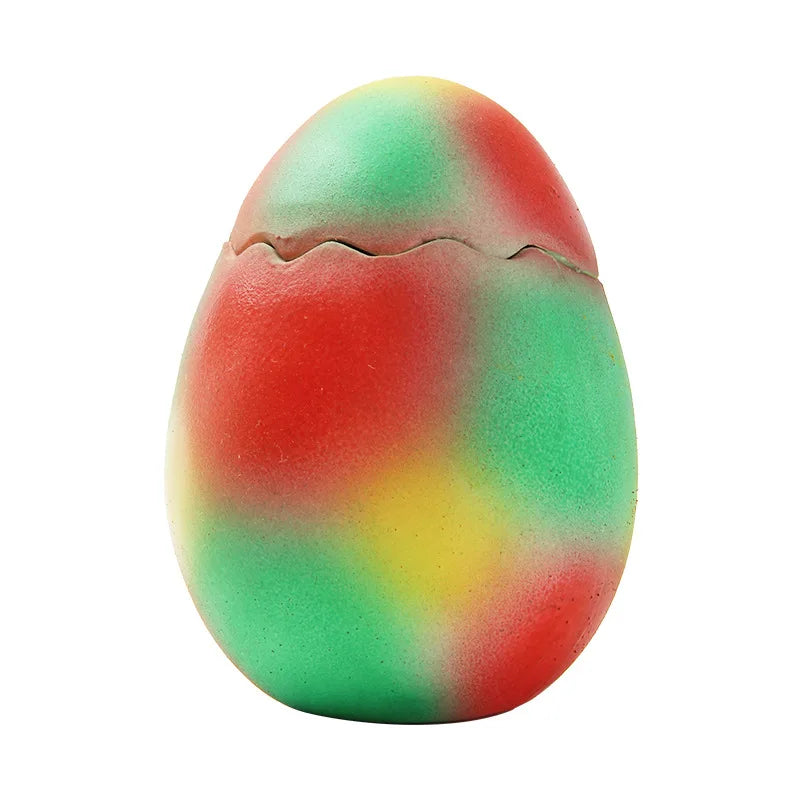 Telescopic Dinosaur Egg Squeaky Interactive Pet Toy Durable Dog Chew Toys