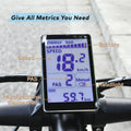 Compact Multifunctional Cycling Computer Waterproof LCD Display for Road Bike Tracks Speed Distance Trip Display for Bike