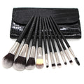 Custom Logo Crocodile Grain Makeup Brushes Set Foundation Blush Contour Powder Liquid Cream Face Eyeshadow Brushes Kit