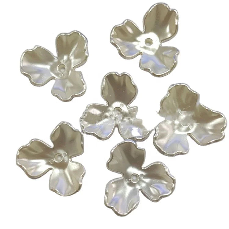 Multicolor Flower Shaped Loose Pearls Handmade Beads  for Necklace Earring Jewelry Making