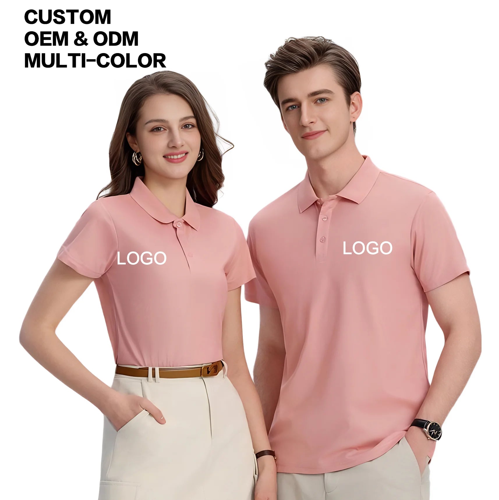 Custom Label 100% Polyester 150 GSM Solid Color Polo T-Shirt Short Sleeve Sport Golf Shirt Embroidered Printed Men's Polo Shirt