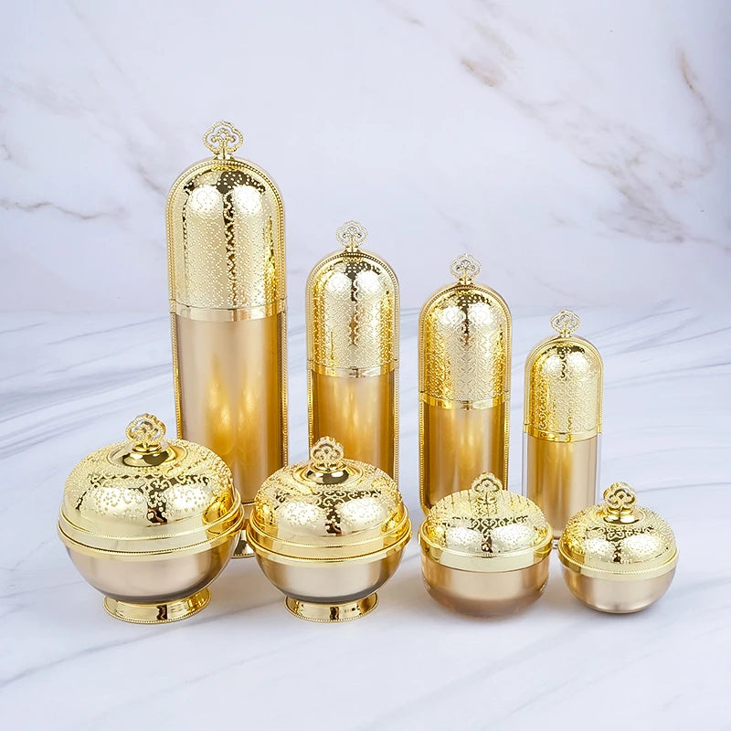Skincare Packaging 10ml  30ml 50ml 120ml New Design Acrylic Lotion Plastic Cream Bottle Set