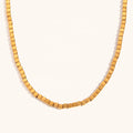 Dingran Wholesale Women Jewelry Waterproof 18K Gold Plated Stainless Steel Beaded Necklaces