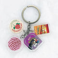 Customizable Anime Plastic Clear Acrylic Keychain with Glitter Words Printed New UV Printing Technology Make Your Own Design
