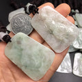 Certified Grade a Myanmar Jade  Ice Kind Guan Gong Brand Belt Rope Jade Pendant Pendant Jade Handicraft Factory Wholesale