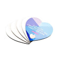 Qualisub 4mm MDF Personalized Heart Shape Coaster Perfect Sublimation Coasters Wood Coaster Sublimation