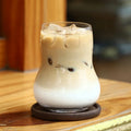 Wholesale Shanxi Custom 340ML Transparent Irregular Beverage Latte Drinkware Big Belly Sugar Gourd Shape Home Coffee Mug