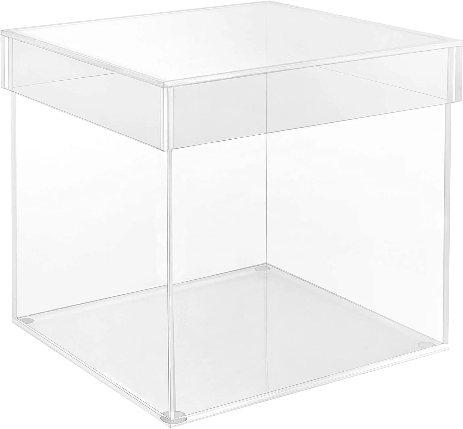 Clear Acrylic Display Box With Lid Plastic Dustproof Countertop Storage Case for CollectiblesToysParty Makeup and Gifts