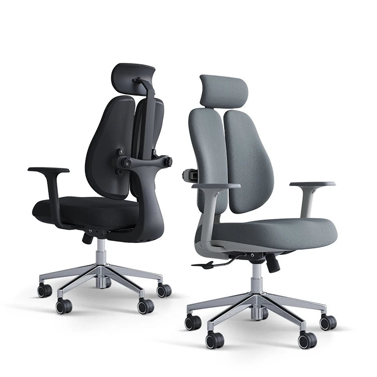 Comfy Luxury Executive Chair Double Waist Design Swivel Ergonomic Office Chair Lumbar Support OEM